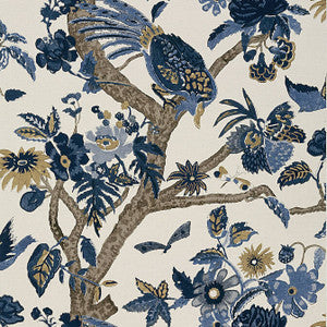 Thibaut Wallpaper Coromandel Navy T10225
