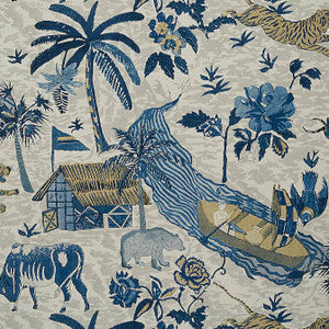 Thibaut Wallpaper Tiger Reserve Navy T10230