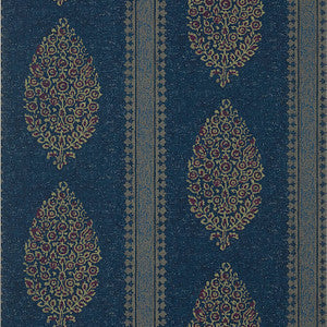 Thibaut Wallpaper Chappana Navy and Red T10238