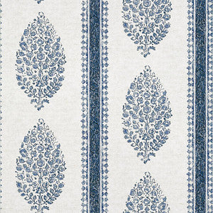 Thibaut Wallpaper Chappana Blue and White T10239