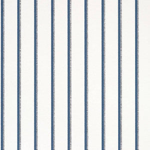 Thibaut Wallpaper Notch Stripe Navy and White T10262