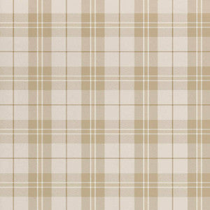 Thibaut Wallpaper Winslow Plaid Grey and Camel T1026