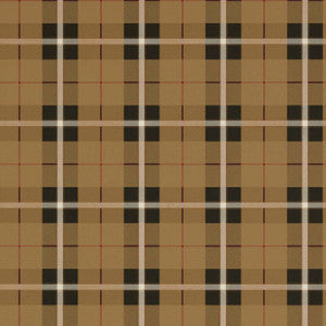 Thibaut Wallpaper Winslow Plaid Camel and Black T1028