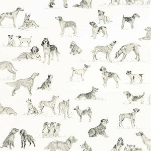 Thibaut Wallpaper Best Friend Black and White T1038