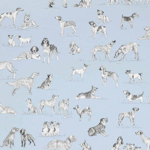 Thibaut Wallpaper Best Friend Blue T1040