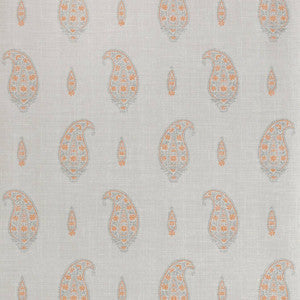 Thibaut Wallpaper Maduri Tangerine and Grey T1050
