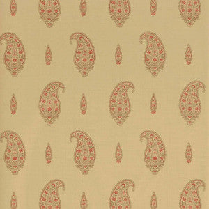 Thibaut Wallpaper Maduri Camel and Red T1054