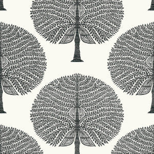 Thibaut Wallpaper Mulberry Tree Black and White T10602