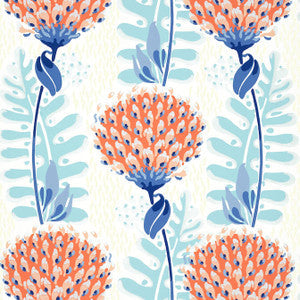 Thibaut Wallpaper Tiverton Coral T10649