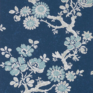 Thibaut Wallpaper Claudette Navy T10813
