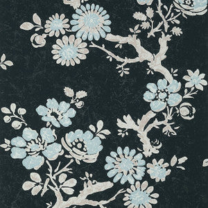 Thibaut Wallpaper Claudette Charcoal T10814