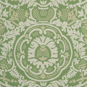 Thibaut Wallpaper Earl Damask Green T10838
