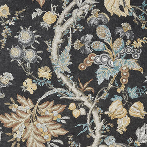 Thibaut Wallpaper Chatelain Charcoal T10842