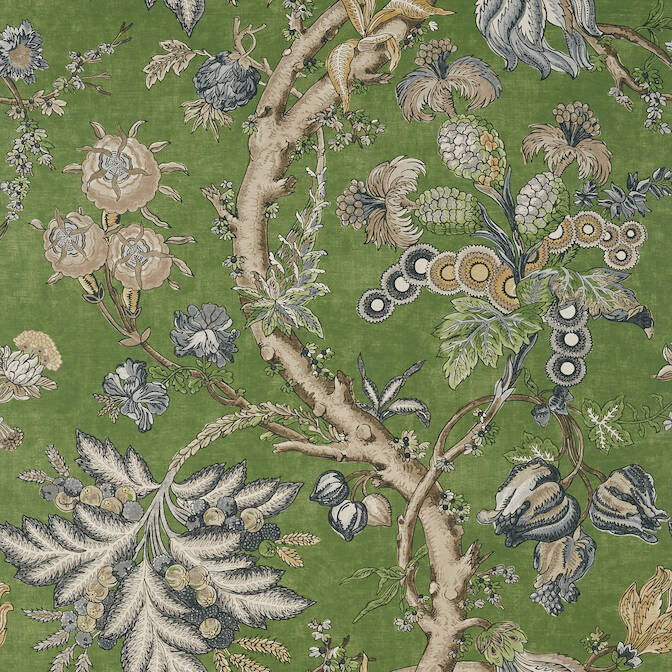 Chatelain Green T10844 by Thibaut Wallpaper Thibaut Wallpaper Chatelain Green T10844Wallpaper Heritage Wallpaper UNITED STATES </p><p>Repeat: V: 27 27 - Fabric Carolina -