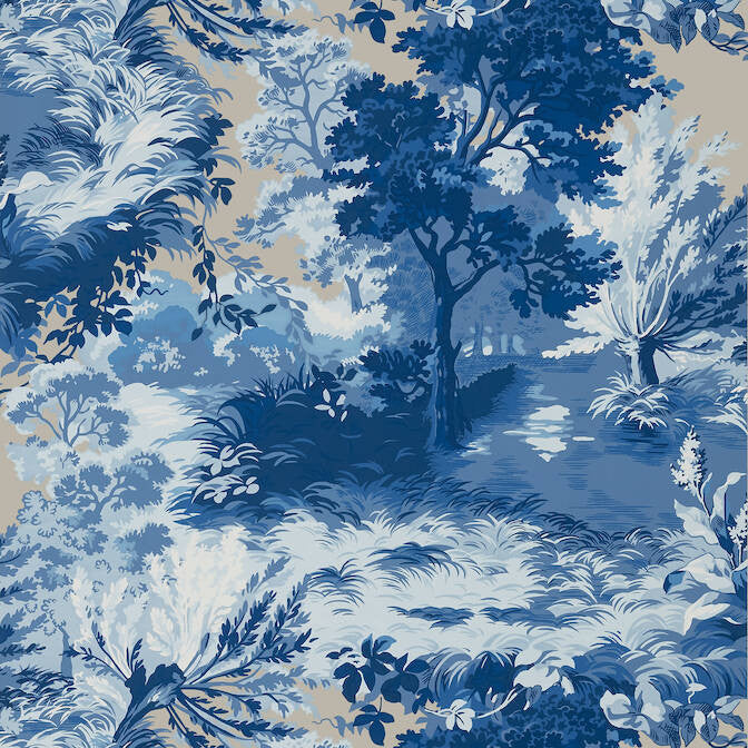 Lincoln Toile Blue and Flax T10864 by Thibaut Wallpaper Thibaut Wallpaper Lincoln Toile Blue and Flax T10864Wallpaper Heritage Wallpaper UNITED STATES </p><p>Repeat: V: 25.25 27 - Fabric Carolina -