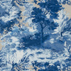 Thibaut Wallpaper Lincoln Toile Blue and Flax T10864
