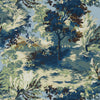 Thibaut Wallpaper Lincoln Toile Navy and Teal T10867