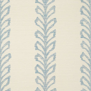 Thibaut Wallpaper Evia Blue and Off White T10900