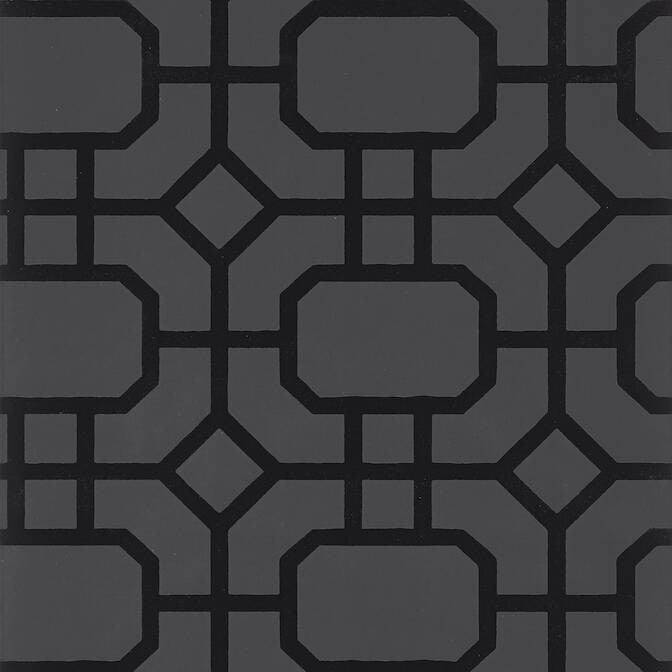 Portier Flock Black on Charcoal T11002 by Thibaut Wallpaper Thibaut Wallpaper Portier Flock Black on Charcoal T11002Wallpaper Geometric Resource 2 Flock on Non-Woven UNITED KINGDOM </p><p>Repeat: V: 24 20.5 - Fabric Carolina -