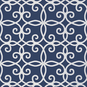 Thibaut Wallpaper Kendall Navy T11070