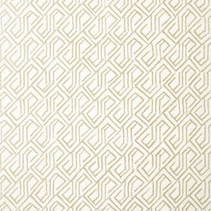 Thibaut Wallpaper Tortona Metallic Gold on Cream T12839