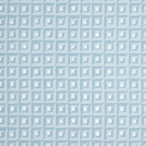 Thibaut Wallpaper Square Dance Light Blue T12849
