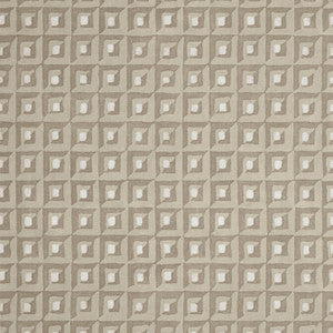 Thibaut Wallpaper Square Dance Taupe T12850