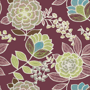 Thibaut Wallpaper Sulu Plum T13012