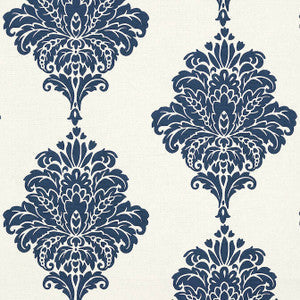 Thibaut Wallpaper Arturo Damask Navy T13014