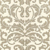 Thibaut Wallpaper FROTTOLA - Metallic on White