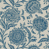 Thibaut Wallpaper Rivera Blue on Flax T13025