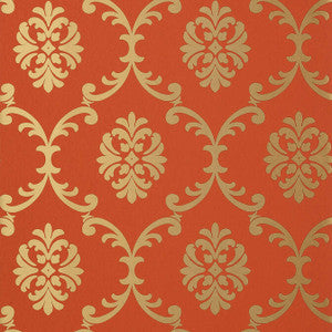 Thibaut Wallpaper Bastille Coral T13037