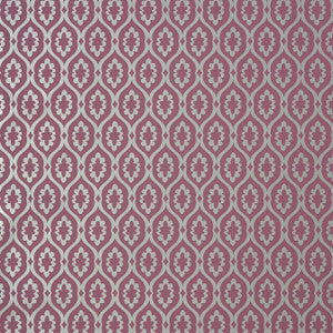 Thibaut Wallpaper Lucas Plum on Metallic Silver T13049