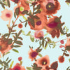 Thibaut Wallpaper Open Spaces Aqua and Coral T13086
