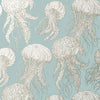 Thibaut Wallpaper Jelly Fish Bloom Aqua T13170