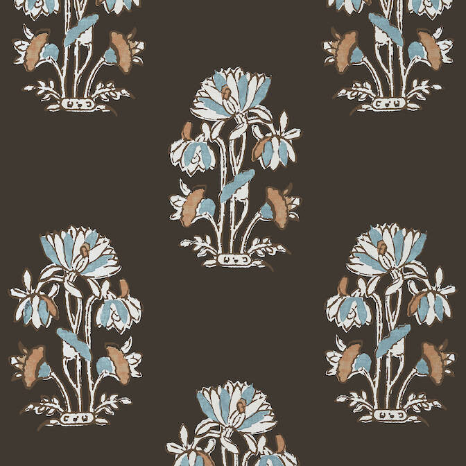 Lily Flower Black T13200 by Thibaut Wallpaper Thibaut Wallpaper Lily Flower Black T13200Wallpaper Mesa Wallpaper UNITED STATES </p><p>Repeat: V: 36 27 - Fabric Carolina -