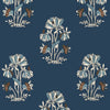 Thibaut Wallpaper Lily Flower Navy T13203