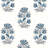 Thibaut Wallpaper Lily Flower Blue and White T13204