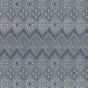 Thibaut Wallpaper High Plains Navy and White T13231