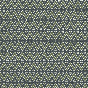 Thibaut Wallpaper Tiburon Green and Bluestone T13235
