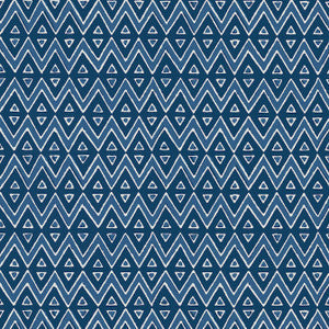Thibaut Wallpaper Tiburon Navy T13237