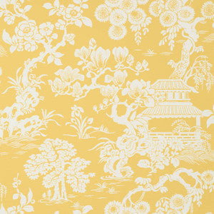 Thibaut Wallpaper Japanese Garden Yellow T13302