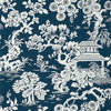 Thibaut Wallpaper Japanese Garden Navy T13307