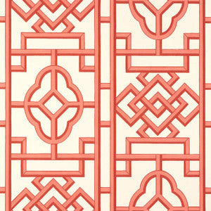 Thibaut Wallpaper Gateway Coral T13316