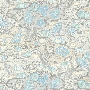 Thibaut Wallpaper Heron Stream Soft Blue T13330