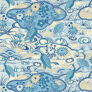 Thibaut Wallpaper Heron Stream Blue T13332