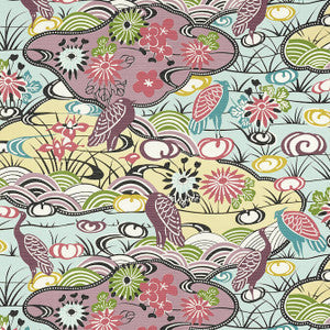 Thibaut Wallpaper Heron Stream Multi T13334