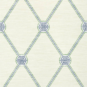 Thibaut Wallpaper Turnberry Trellis Beige and Green T13352