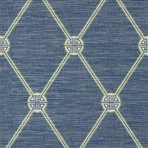 Thibaut Wallpaper Turnberry Trellis Navy T13354