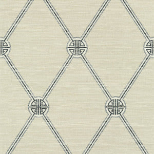 Thibaut Wallpaper Turnberry Trellis Charcoal T13355